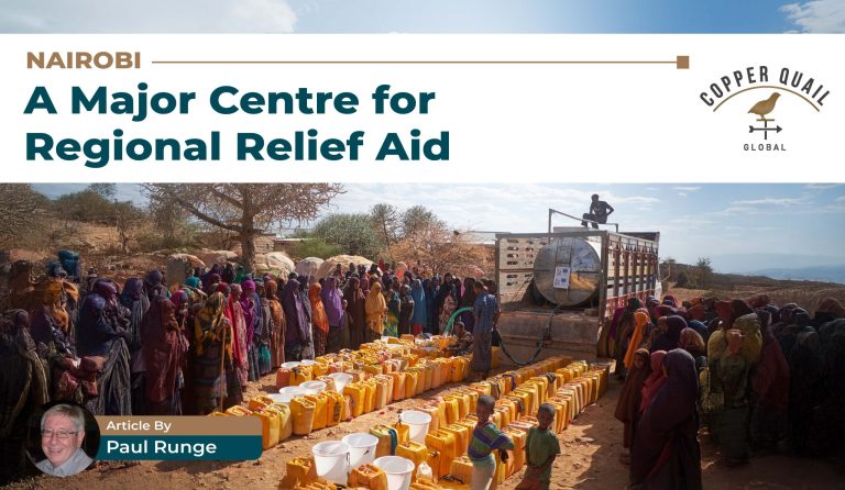 A picture of tank distributing water to the Nairobi people